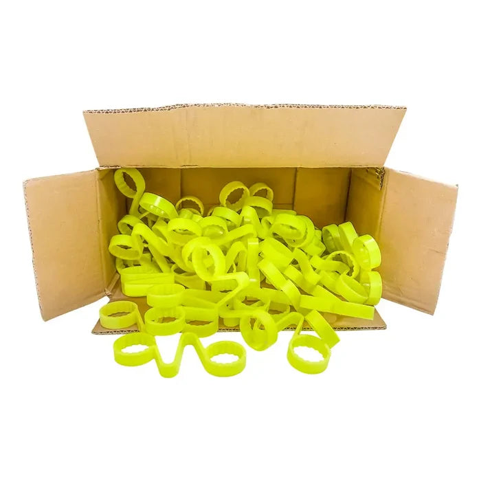 Checklink Wheel Nut Indicator/Retainer 33mm Yellow (50/Bag)