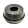 Dark gray double-sided collet with central opening for precise wheel balancing on 40mm shafts