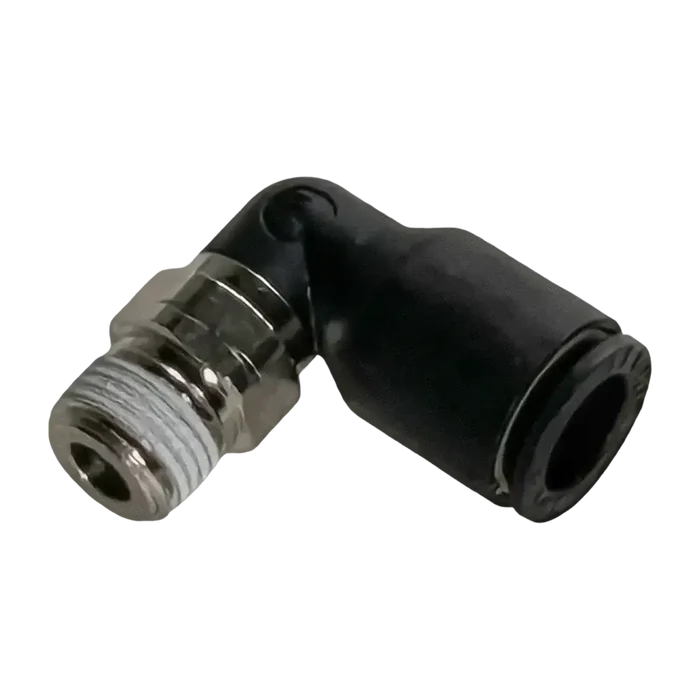Nylon elbow fitting for tire changer, 1/8’’ NPT x 8mm connector part