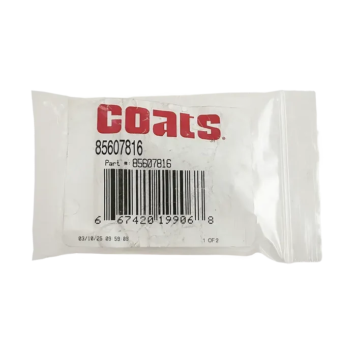 White plastic bag with barcode and part number for Coats OEM Swing Arm Lock for X-Models Tire Changer