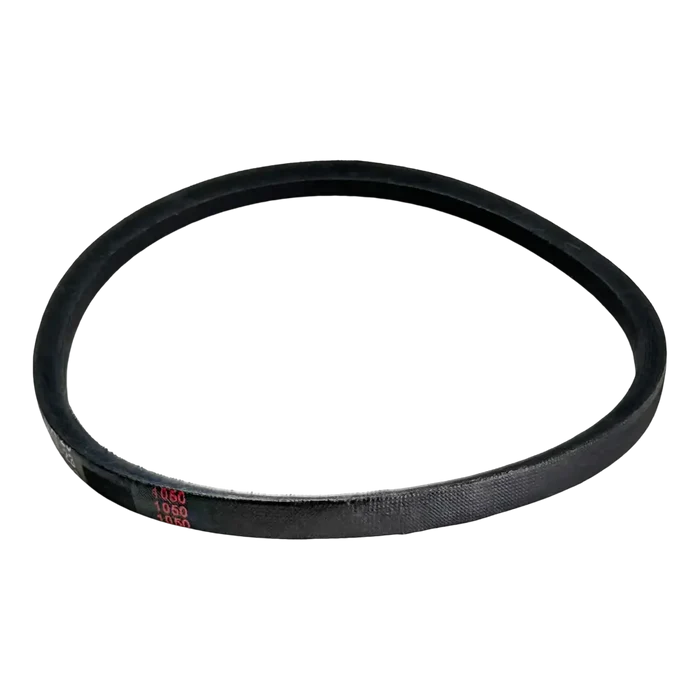 Black rubber V-belt or drive belt.