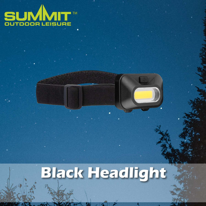 COB Headlight Good for Days Out Black - 4cm x 6cm