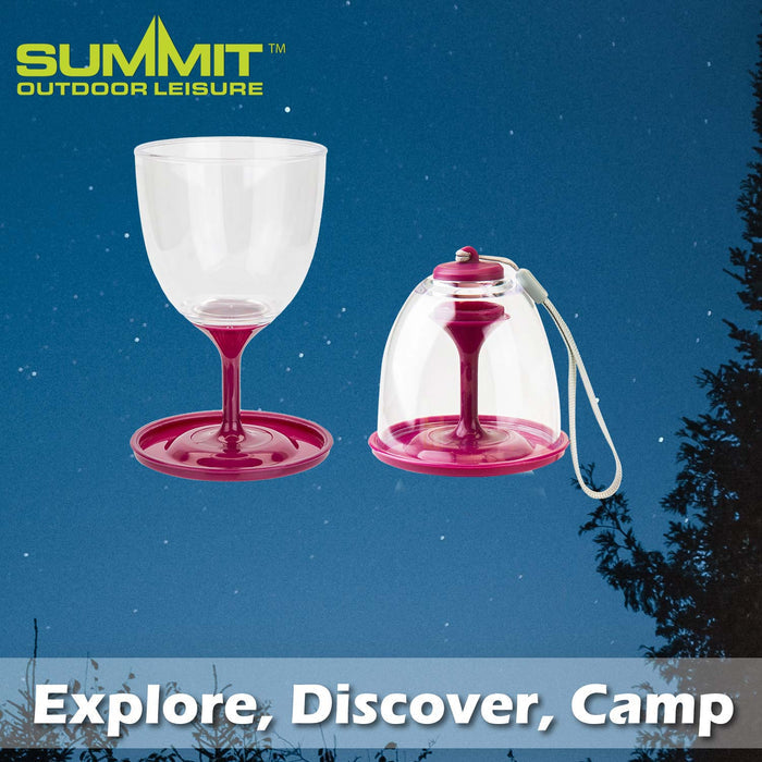 Collapsible Wine Glasses Pack Away - 10oz / 285ml Berry of