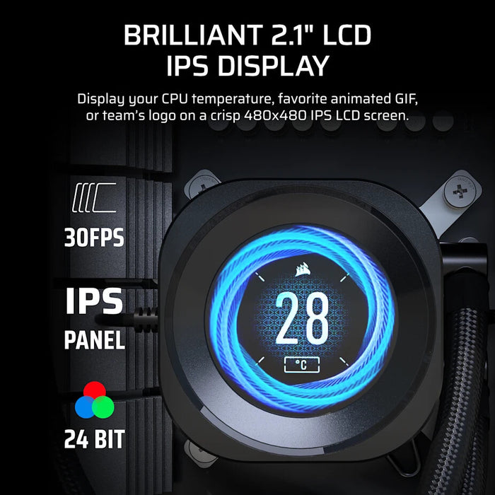 Corsair Nautilus 360 RS Processor All-in-one liquid cooler 12 cm Black