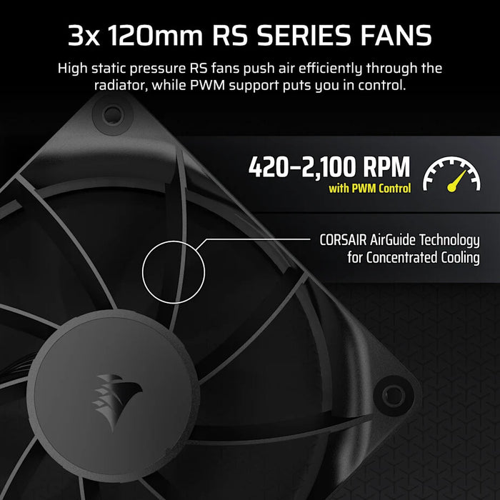 Corsair Nautilus 360 RS Processor All-in-one liquid cooler 12 cm Black