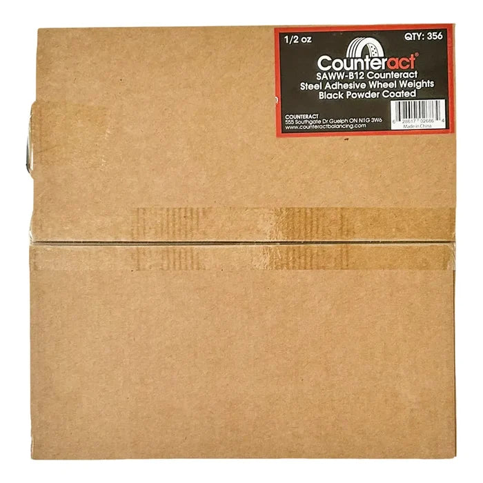 Counteract 0.5 oz Roll Style Wheel Weight (356 pcs Black