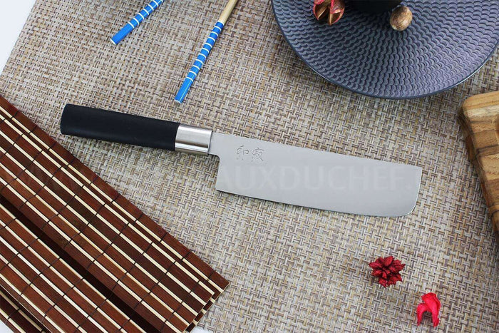 Couteau Nakiri japonais KAI Wasabi Black lame 16.5cm