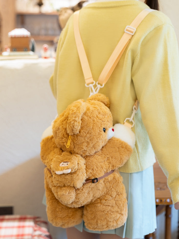 Cute Soft Plush Teddy Bear Crossbody Bag