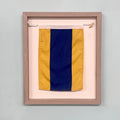 "D" Nautical Flag in Glass-Free Shadow Box Frame - Maritime Tribes USA