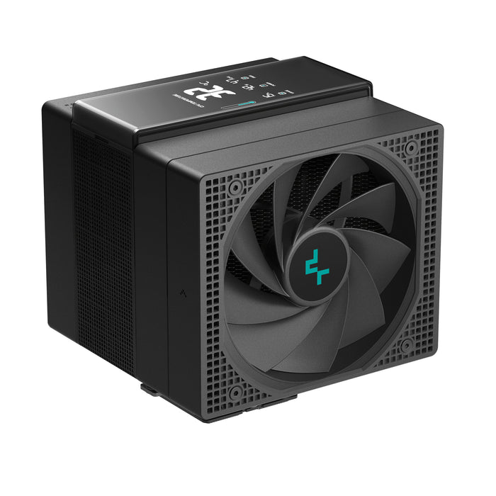DeepCool Assassin IV VC Vision Dual-Fan CPU Air Cooler with 140mm & 120mm Fans, Vapour Chamber Base, Digital Display for Real-Time Monitoring, Intel & AMD Compatible