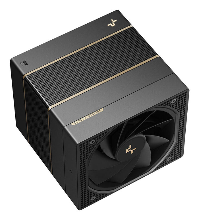 DeepCool ASSASSIN VC ELITE Black Dual-Tower CPU Cooler  Vapor Chamber Base, 7 Heatpipes, 300W TDP, Quiet Dual Fans (140mm + 120mm), Dual Performance/Quiet Modes, Universal Socket Support