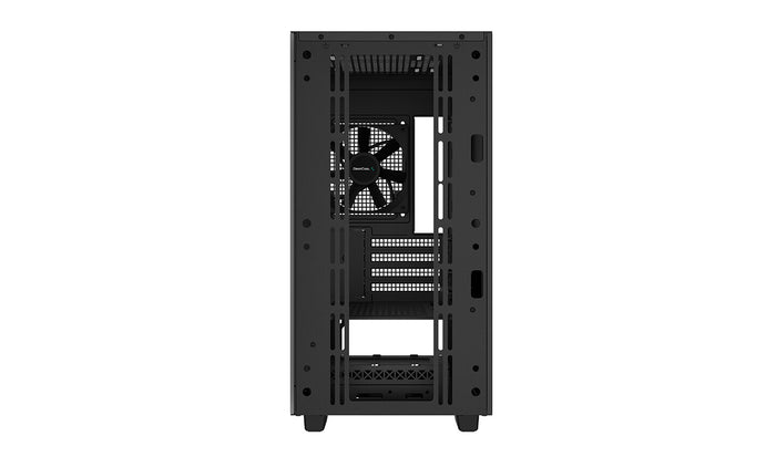 DeepCool CH370, Black, Mini Tower Chassis w/ Tempered Glass Window, 1x 120mm Fan, 2x USB 3.0, mATX/mITX