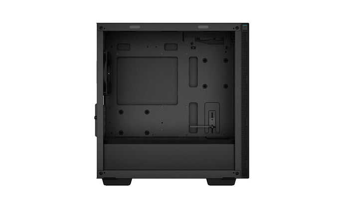 DeepCool CH370, Black, Mini Tower Chassis w/ Tempered Glass Window, 1x 120mm Fan, 2x USB 3.0, mATX/mITX