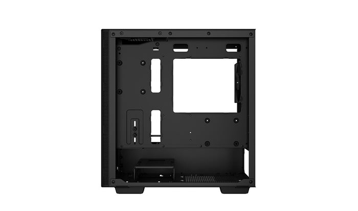DeepCool CH370, Black, Mini Tower Chassis w/ Tempered Glass Window, 1x 120mm Fan, 2x USB 3.0, mATX/mITX