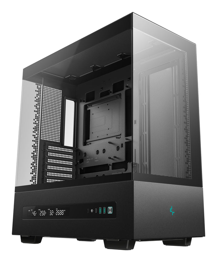 DeepCool CH690 Digital ATX Mid-Tower Case, High-Airflow PC Case with Semi-Glass Panel, USB-C Port, Support for 420mm Radiator, 450mm GPU, ATX PSU, Black