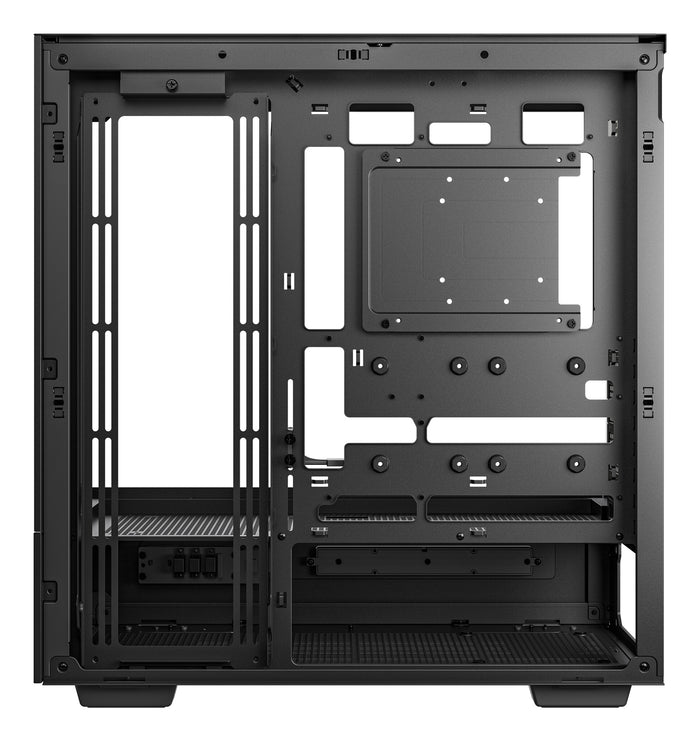 DeepCool CH690 Digital ATX Mid-Tower Case, High-Airflow PC Case with Semi-Glass Panel, USB-C Port, Support for 420mm Radiator, 450mm GPU, ATX PSU, Black