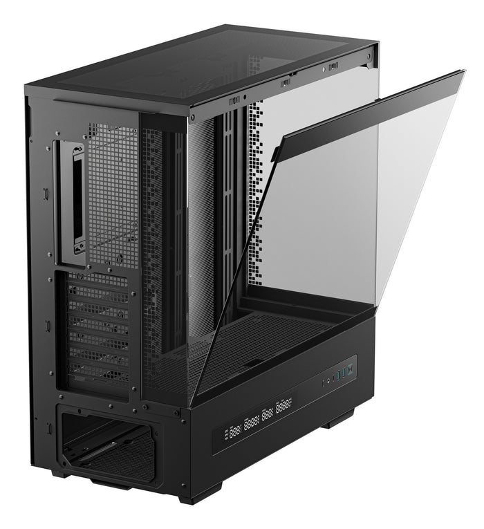 DeepCool CH690 Digital ATX Mid-Tower Case, High-Airflow PC Case with Semi-Glass Panel, USB-C Port, Support for 420mm Radiator, 450mm GPU, ATX PSU, Black