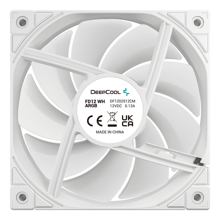 DeepCool FD12 120mm ARGB 3 in 1 case fan White