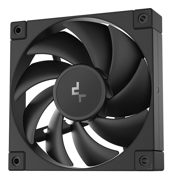 DeepCool FD12 120mm Case Fan 3-Pack, PWM Control, High Airflow, Low Noise, Hydro Bearing, Black, Anti-Vibration Pads, 4-Pin Connector