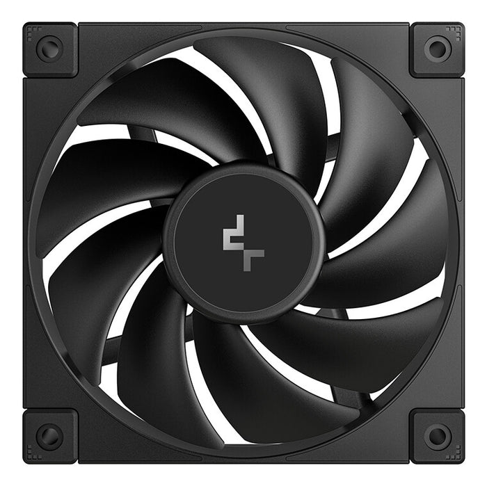 DeepCool FD12 120mm Case Fan 3-Pack, PWM Control, High Airflow, Low Noise, Hydro Bearing, Black, Anti-Vibration Pads, 4-Pin Connector