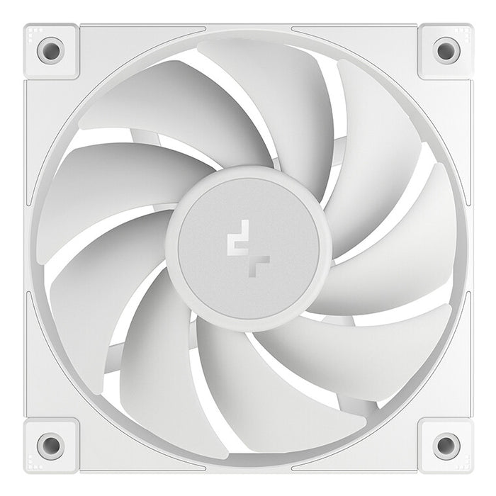 DeepCool FD12 120mm Case Fan 3-Pack, PWM Control, High Airflow, Low Noise, Hydro Bearing, White, Anti-Vibration Pads, 4-Pin Connector