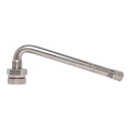 Curved stainless steel clamp-in TPMS Dill DV-546G valve for .390’’ hole