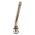 Flexible gold metal hose with threaded ends for Dill DV-V3.20.2 clamp-in TPMS valve hole