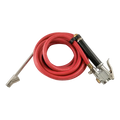 Red hose with metal spray gun from Dill Tire Inflator 72-12-6999FT, a trusted commercial-grade tool