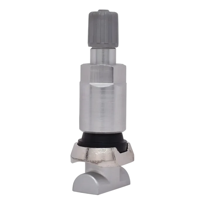 Tire pressure sensor valve stem for a vehicle wheel.