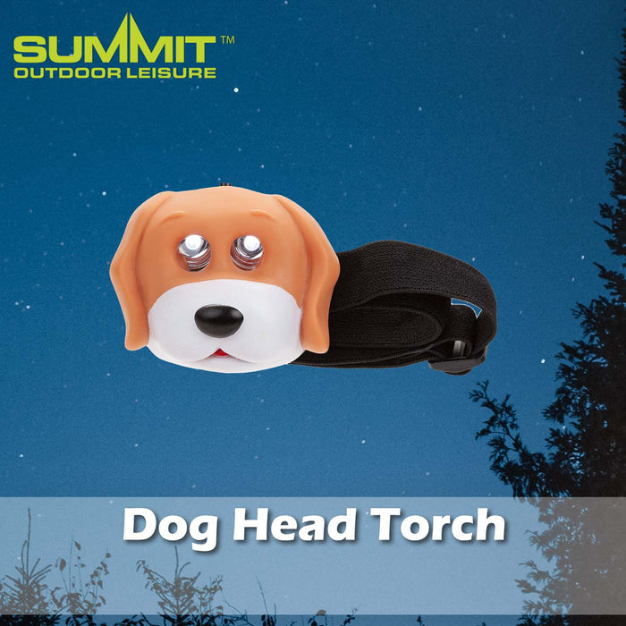Dog Head Torch Good for Days Out Brown - 8cm x 7cm