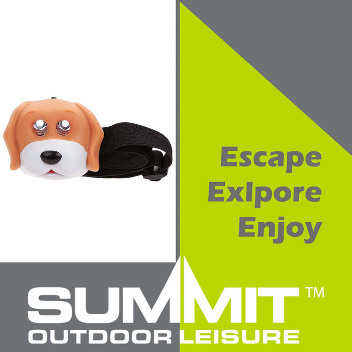 Dog Head Torch  Brown - 8cm x 7cm