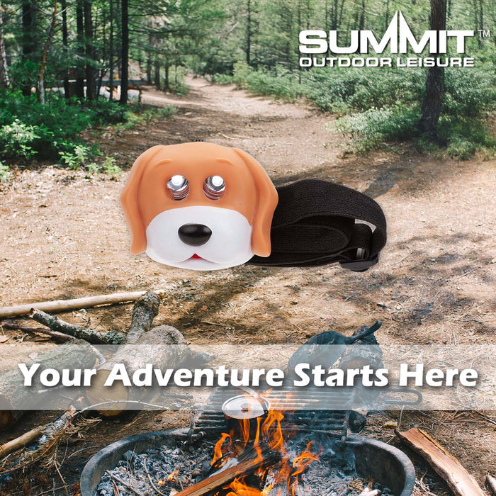Dog Head Torch  Brown - 8cm x 7cm