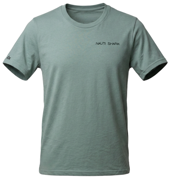 Dusty Blue KRAKEN T-SHIRT - Black & White Design