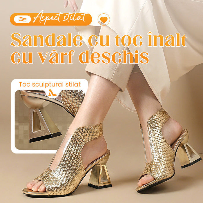 🏖️👠Elegantiškos atviros aukštakulnės basutės moterims – lieknos kojos, patogus vaikščiojimas 👡-LT