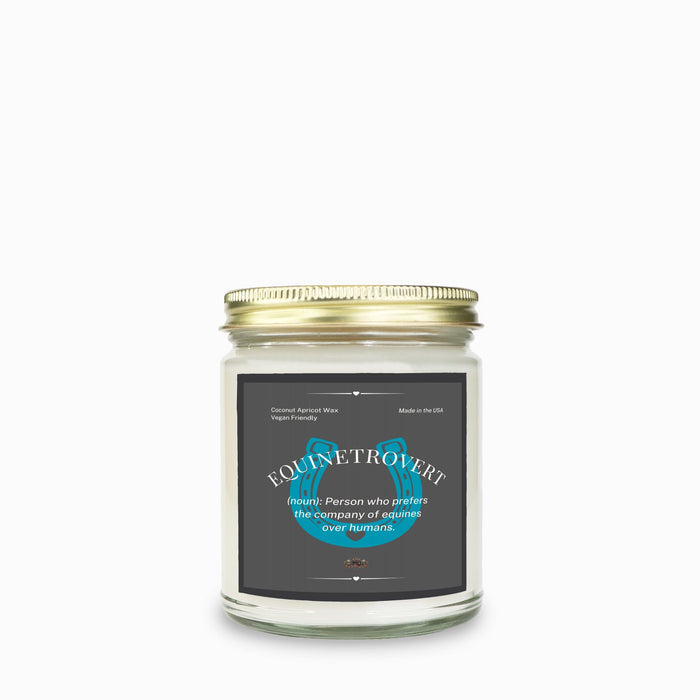 Equinetrovert Candle  Clear Jar 9oz