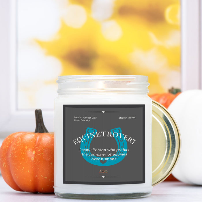 Equinetrovert Candle  Clear Jar 9oz