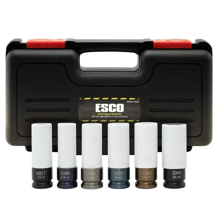 Esco 1/2 Drive Non-Marring Lug Nut Socket Set for Mercedes
