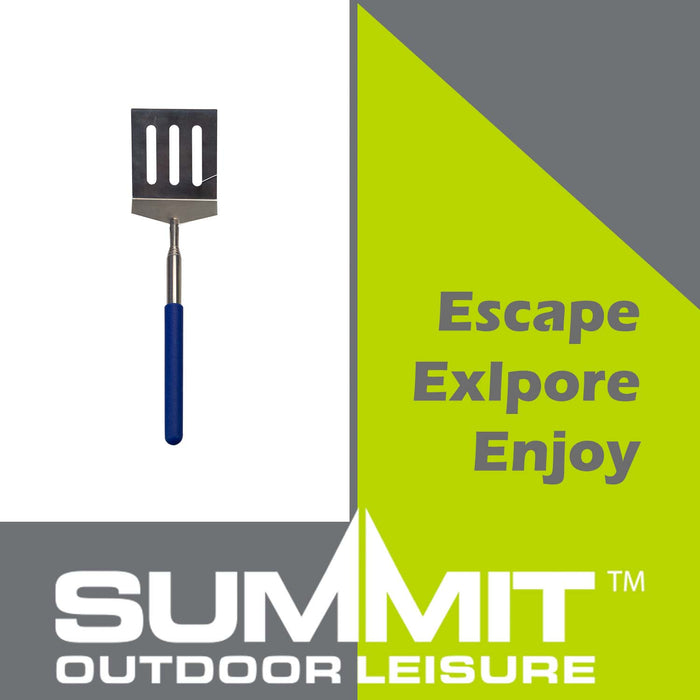 Extending Spatula with Locking System  Blue - 25cm x 6.4cm