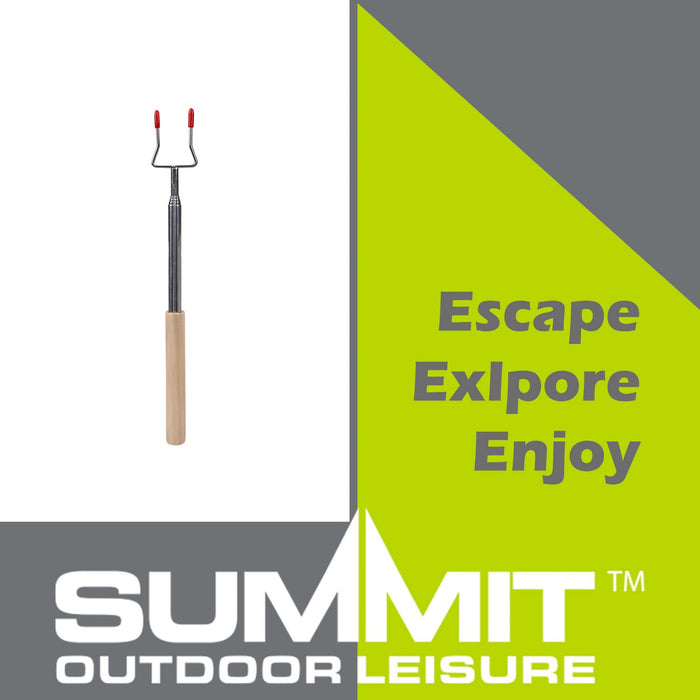 Extending Toasting Fork  Silver - 73cm x 3.5cm