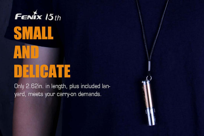 fenix 15th anniversary flashlight compact size