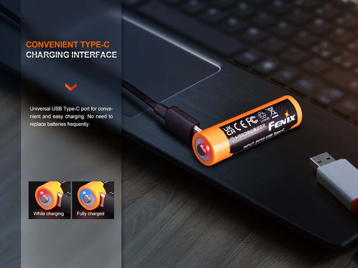 fenix arb-l14-2200u rechargeable battery charge 300 cycles
