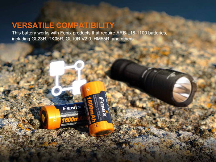 fenix arb-l18-1600 rechargeable battery compatibility
