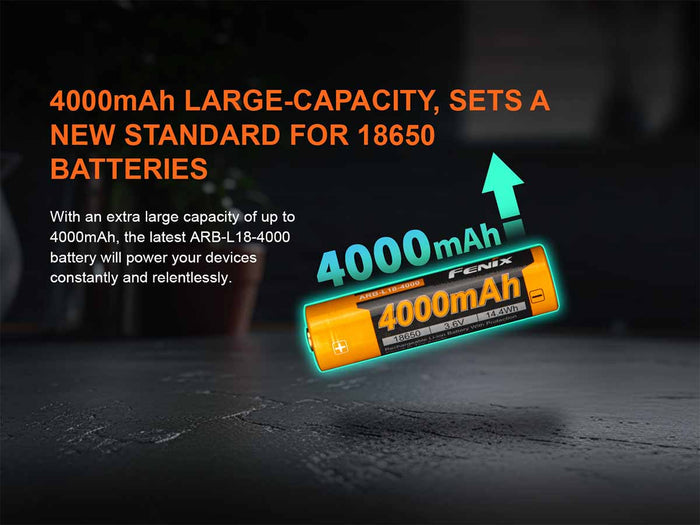 fenix arb-l18-4000 rechargeable battery large capacity