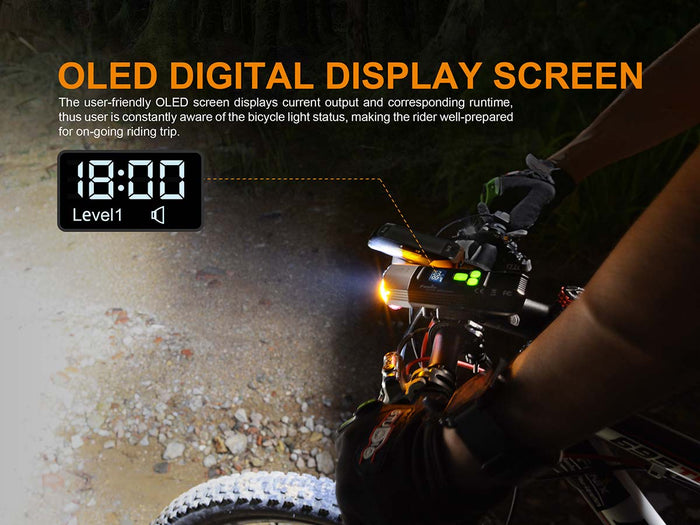 fenix bc35r bike light oled display