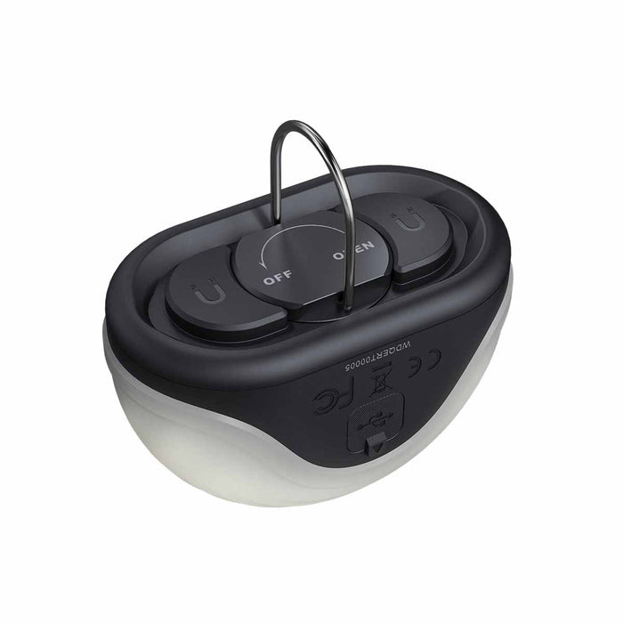 Fenix CL20R Pro Rechargeable Lantern hanging loop bottom view on a white background