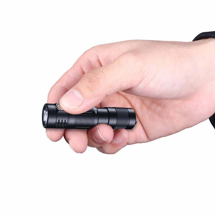 fenix e09r rechargeable edc flashlight size
