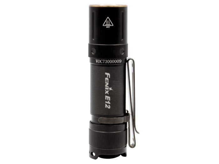 fenix e12v2 flashlight side