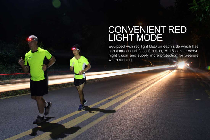 fenix hl15 headlamp red light