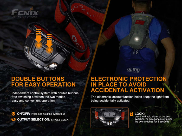 fenix HL18R-T headlamp switches
