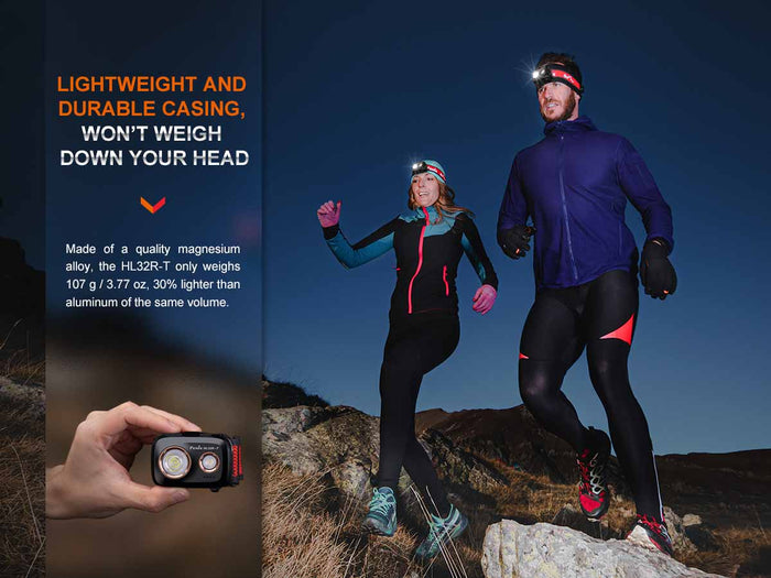 fenix hl32r-t rechargeable headlamp lightweight durable